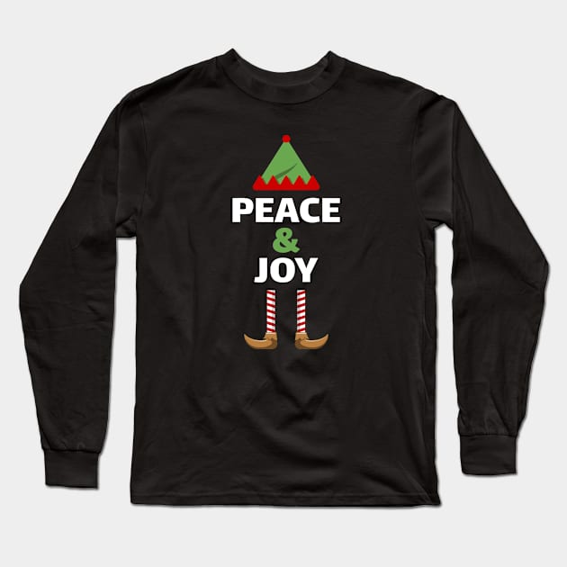 Christmas- Peace and Joy Long Sleeve T-Shirt by B-awesome Store